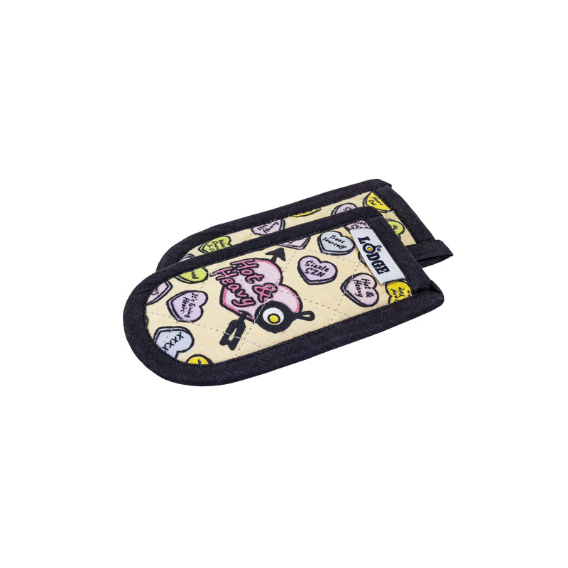 Conversation Heart Handle Holders Set of Two