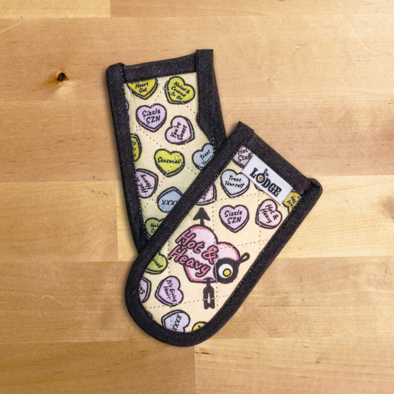Conversation Heart Handle Holders Set of Two