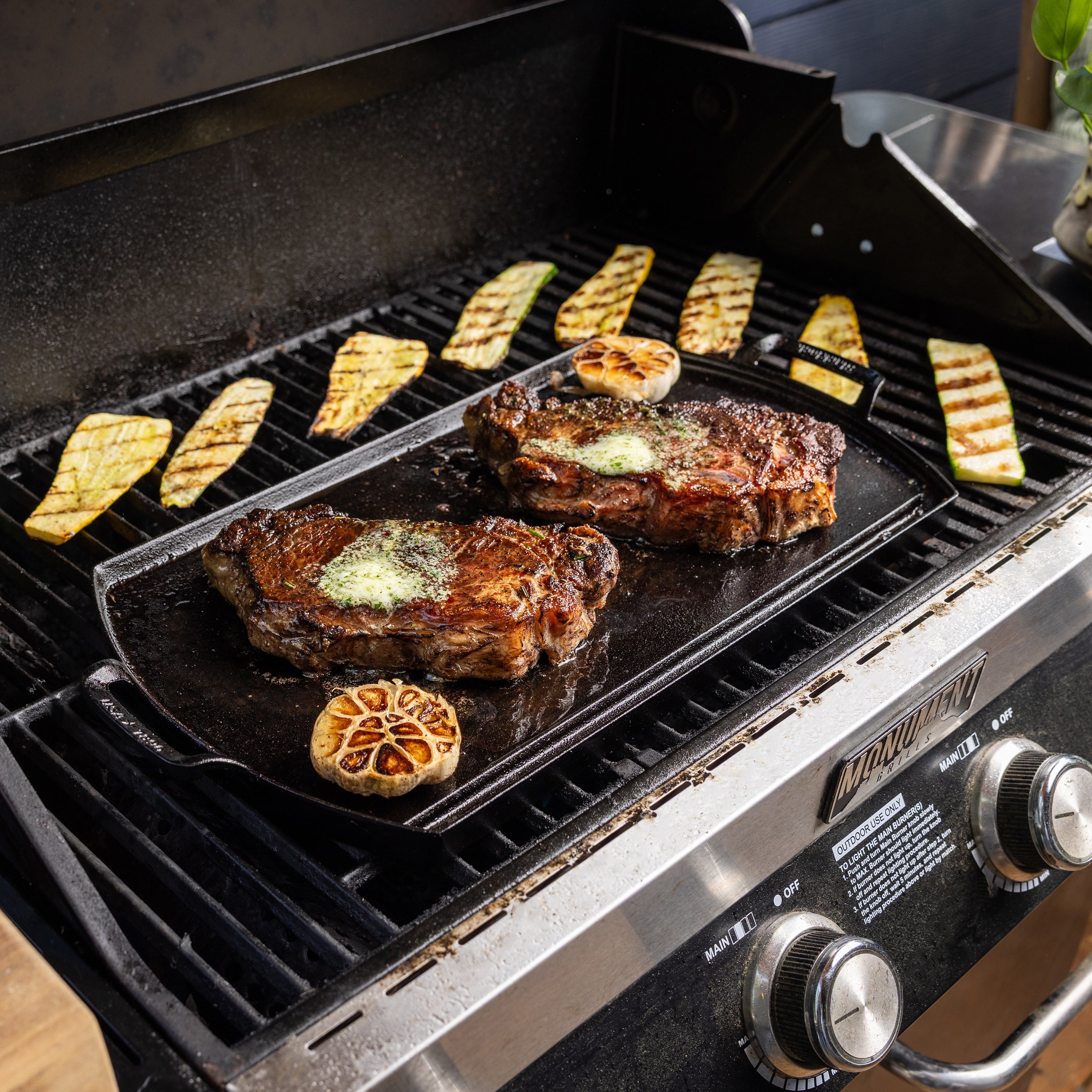 Blacklock Lightweight Cast Iron Double Burner Griddle
