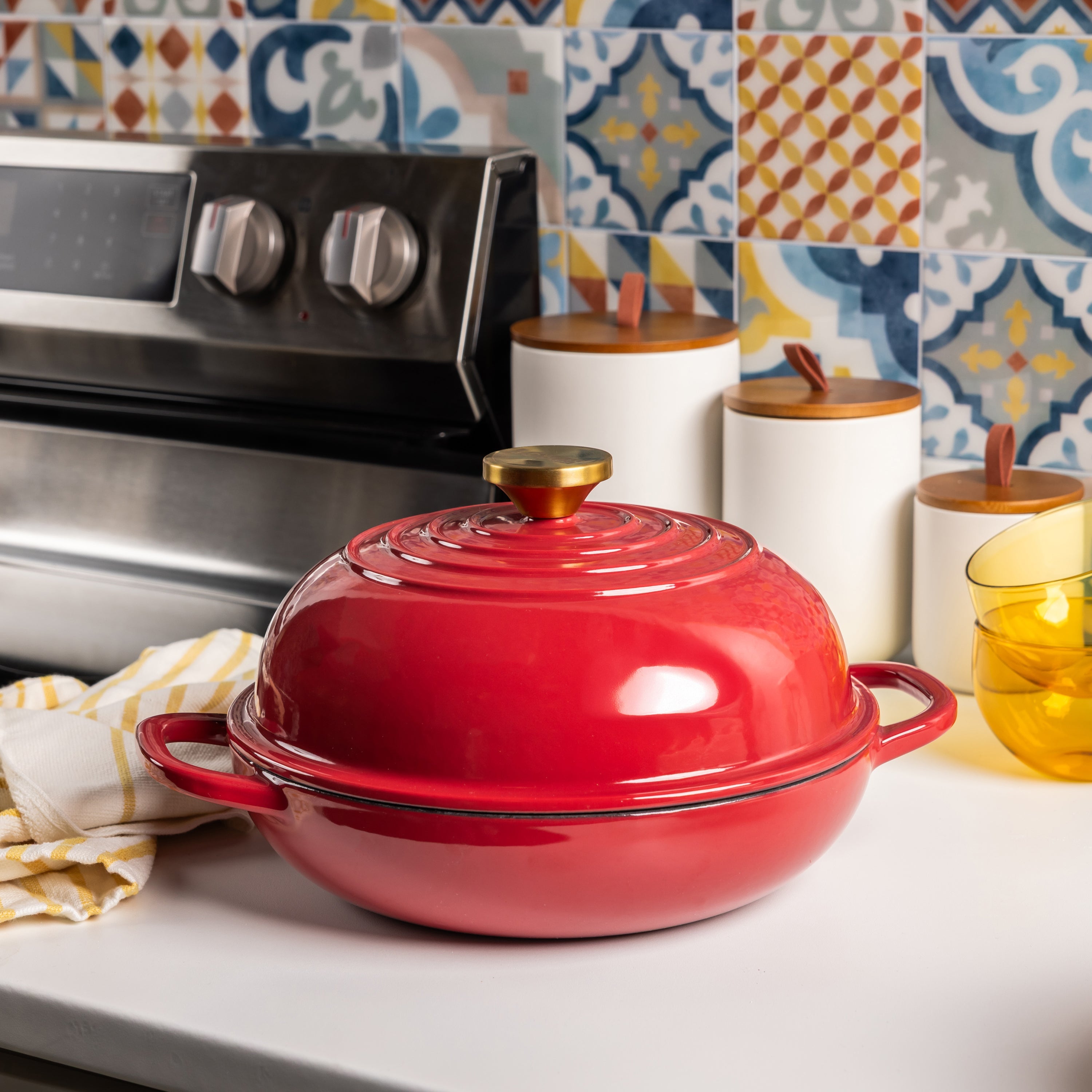 10.35 Inch Enameled Cast Iron Bread Oven
