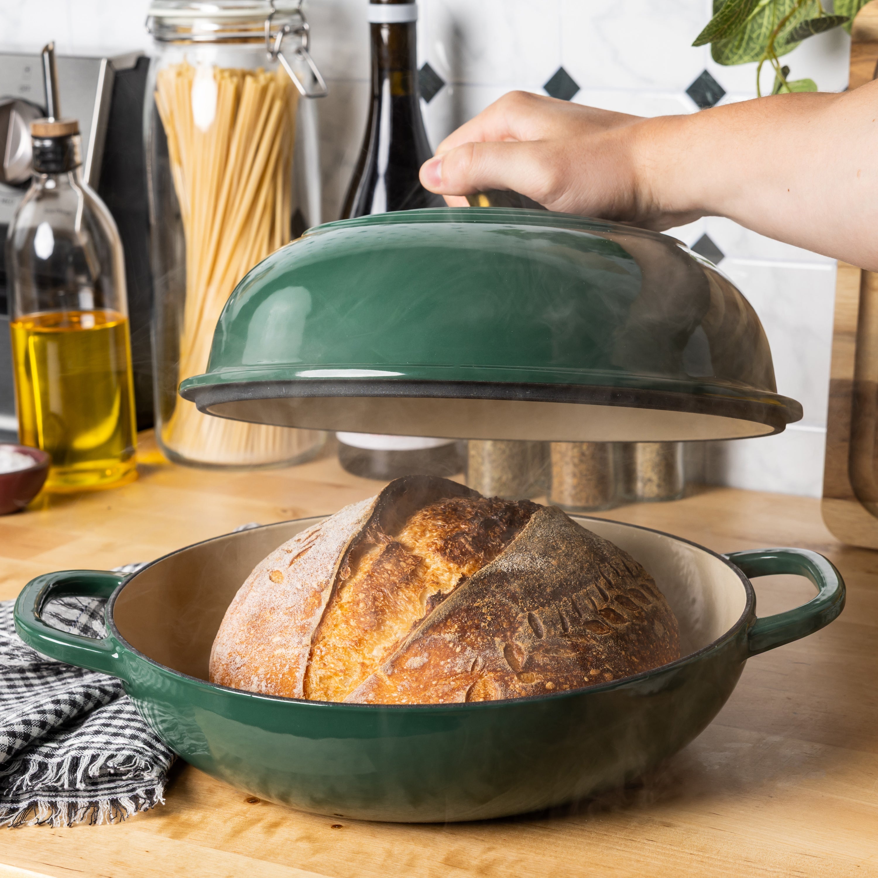 10.35 Inch Enameled Cast Iron Bread Oven