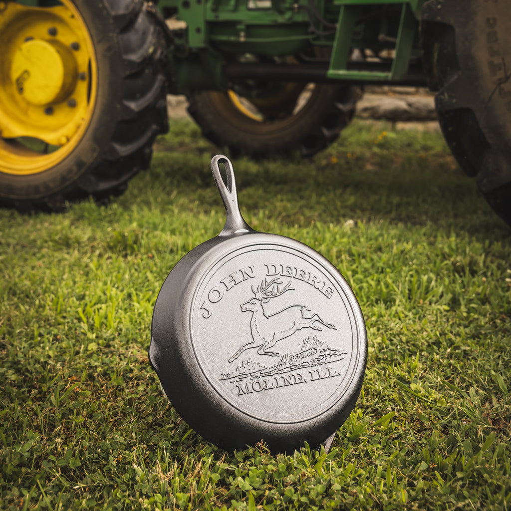 12 Inch Seasoned Cast Iron Skillet John Deere Hometown
