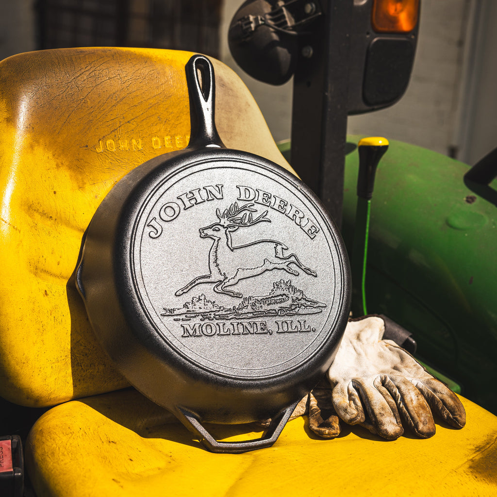 12 Inch Seasoned Cast Iron Skillet John Deere Hometown