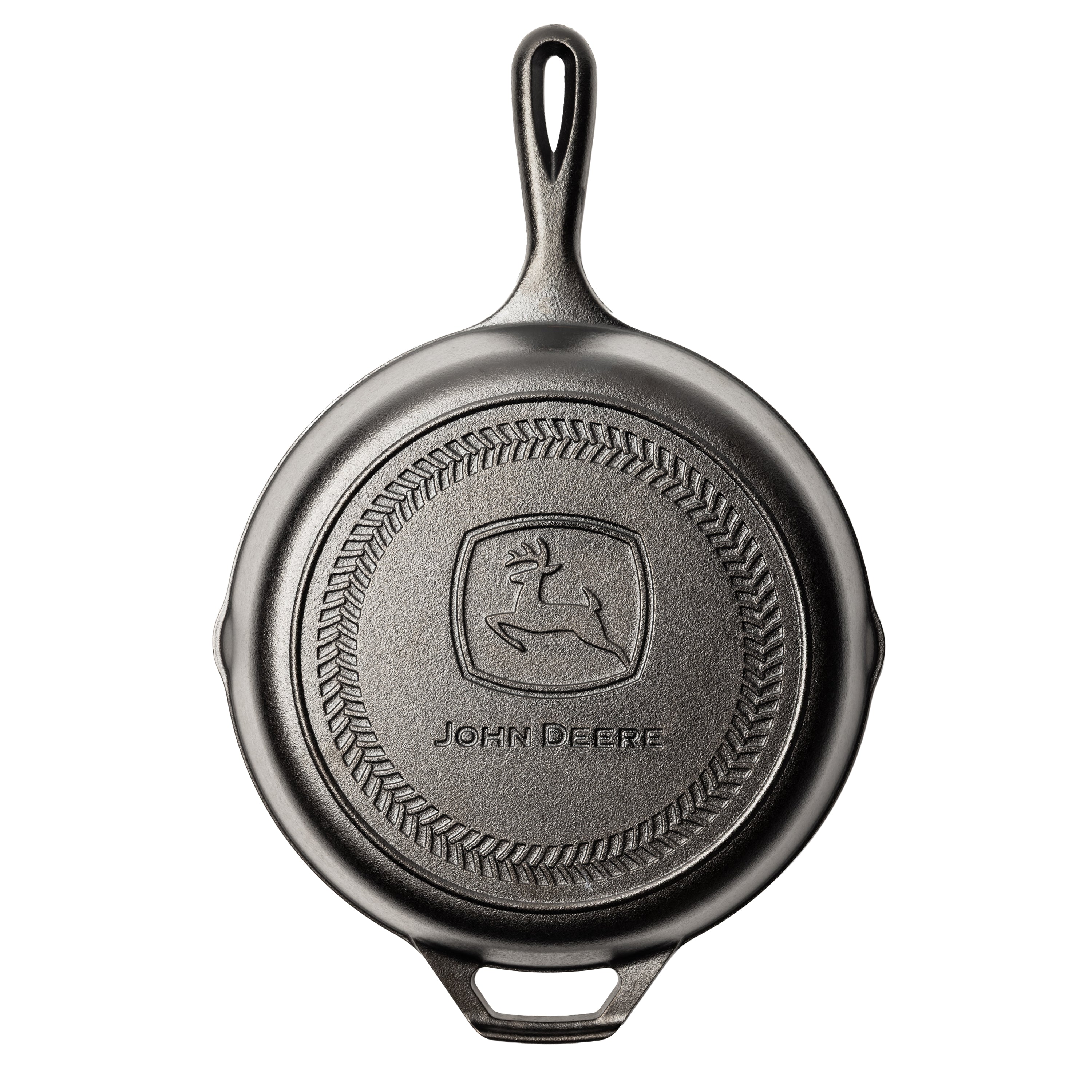 10.25 Inch Seasoned Cast Iron Skillet John Deere Logo