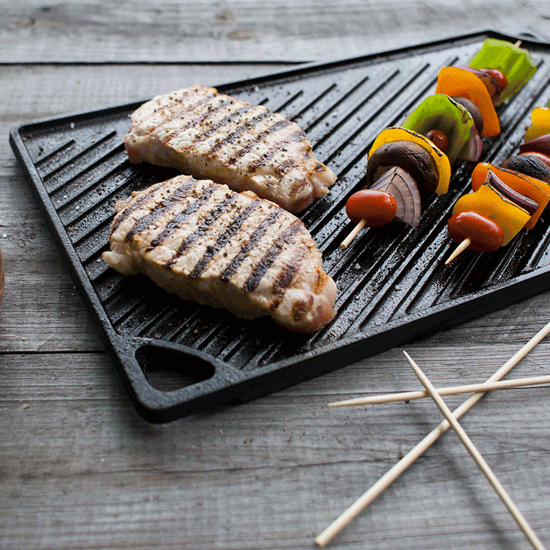 16.75 x 9.5 Inch Double Play Reversible Grill\/Griddle