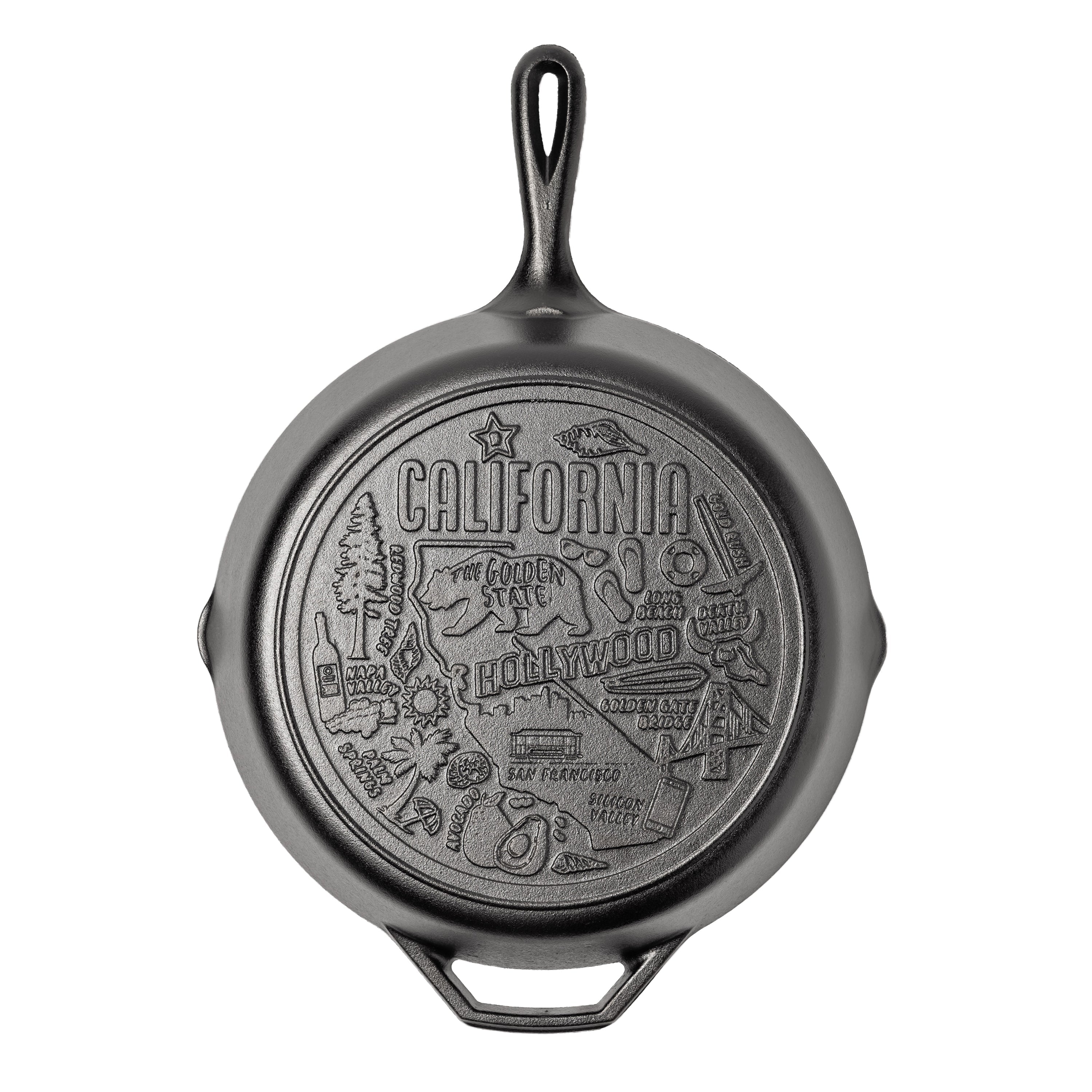 American Road Trip: 12 Inch Seasoned Cast Iron Skillet California
