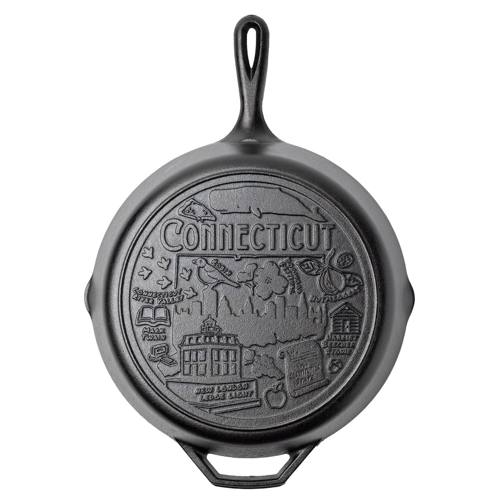 American Road Trip: 12 Inch Seasoned Cast Iron Skillet Connecticut