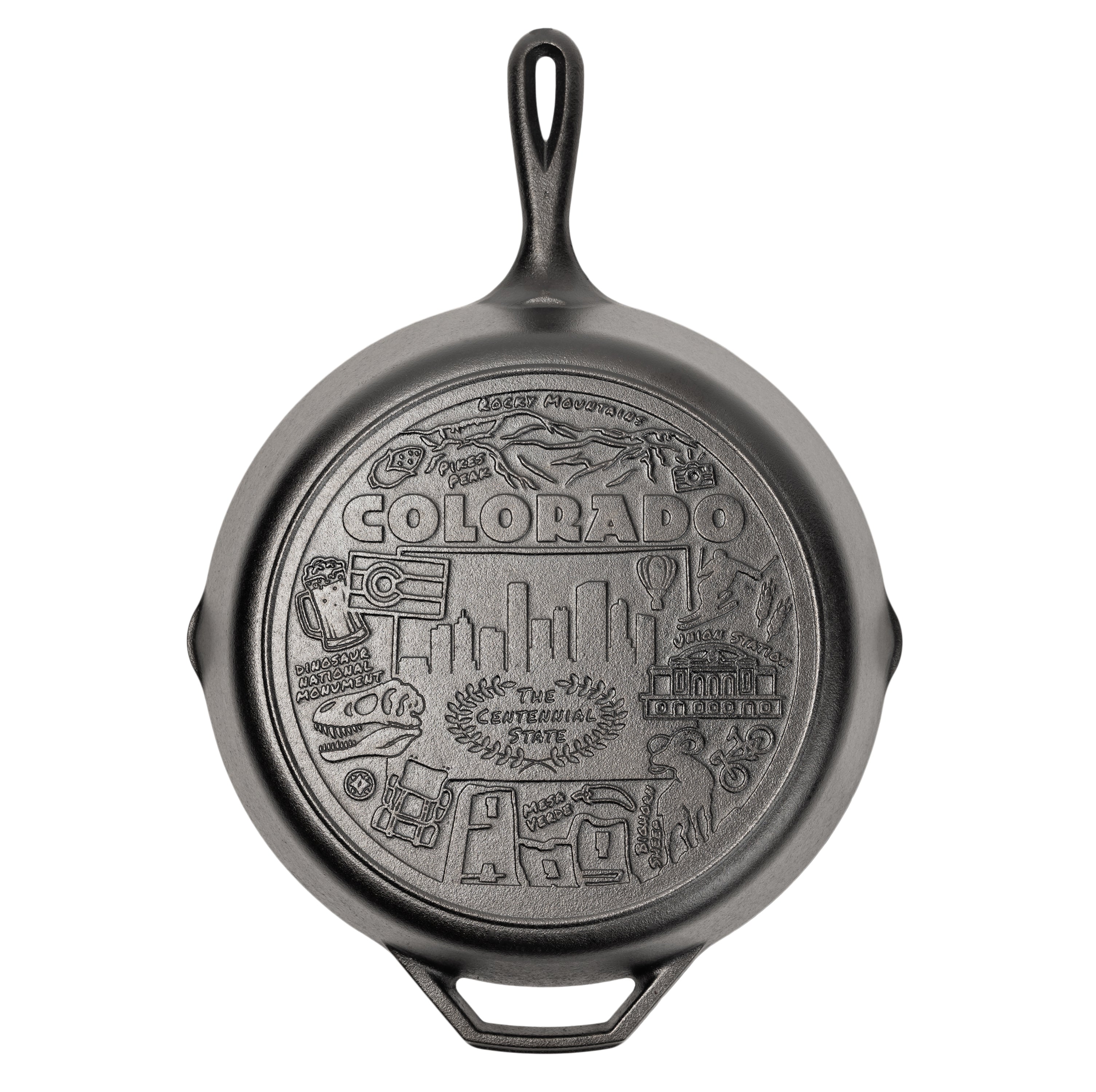 American Road Trip: 12 Inch Seasoned Cast Iron Skillet Colorado