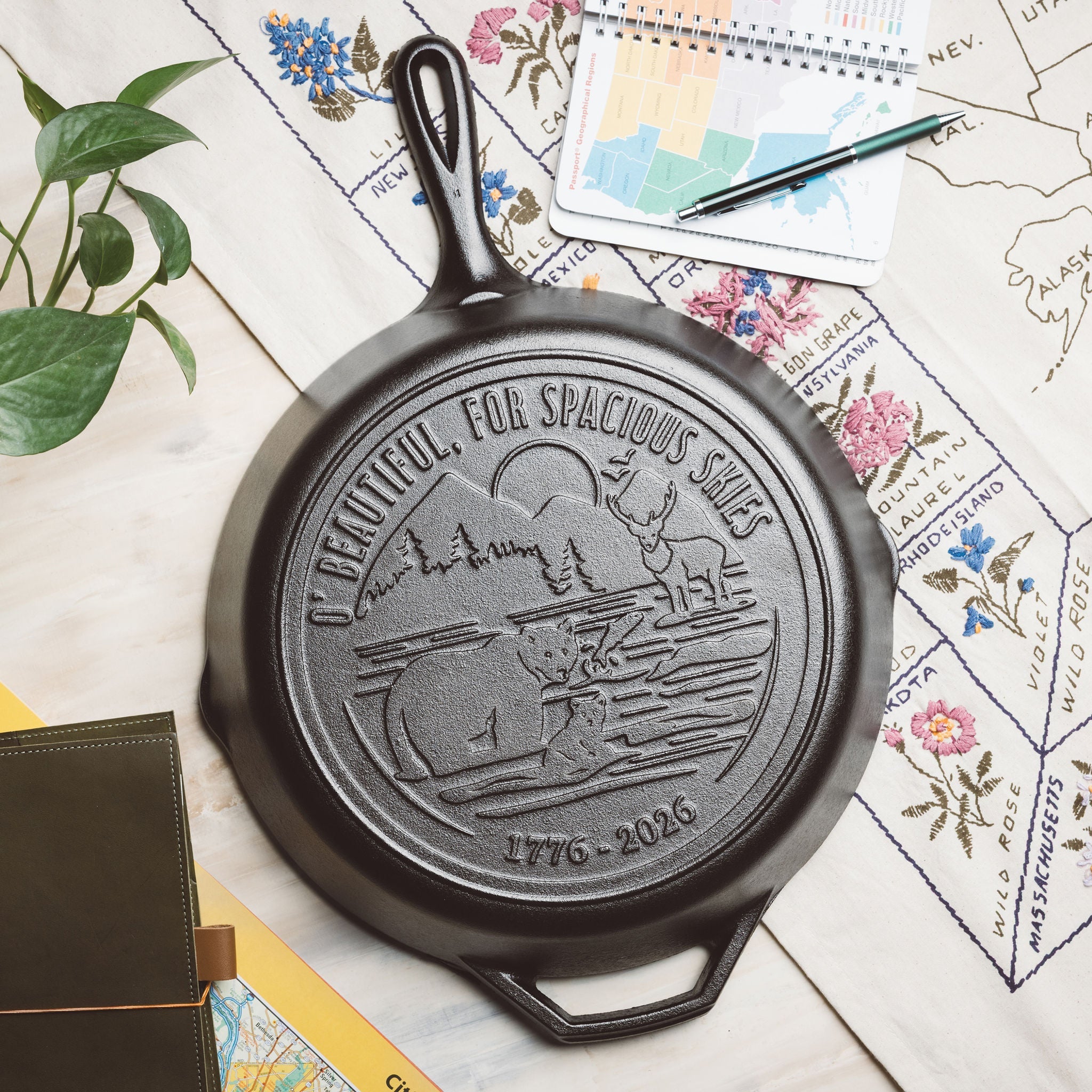 Lodge 12 Inch Seasoned Cast Iron Skillet Spacious Skies