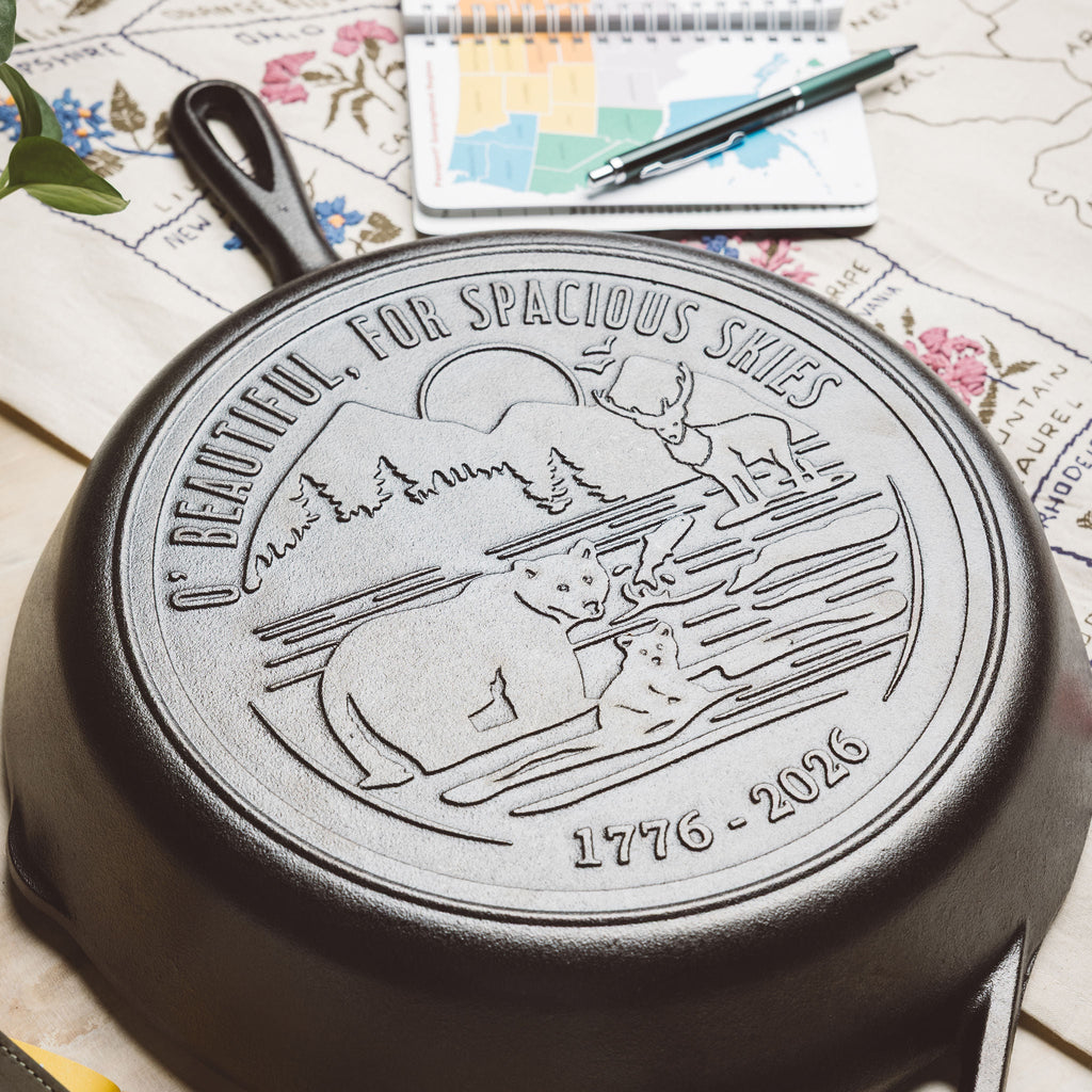 Lodge 12 Inch Seasoned Cast Iron Skillet Spacious Skies