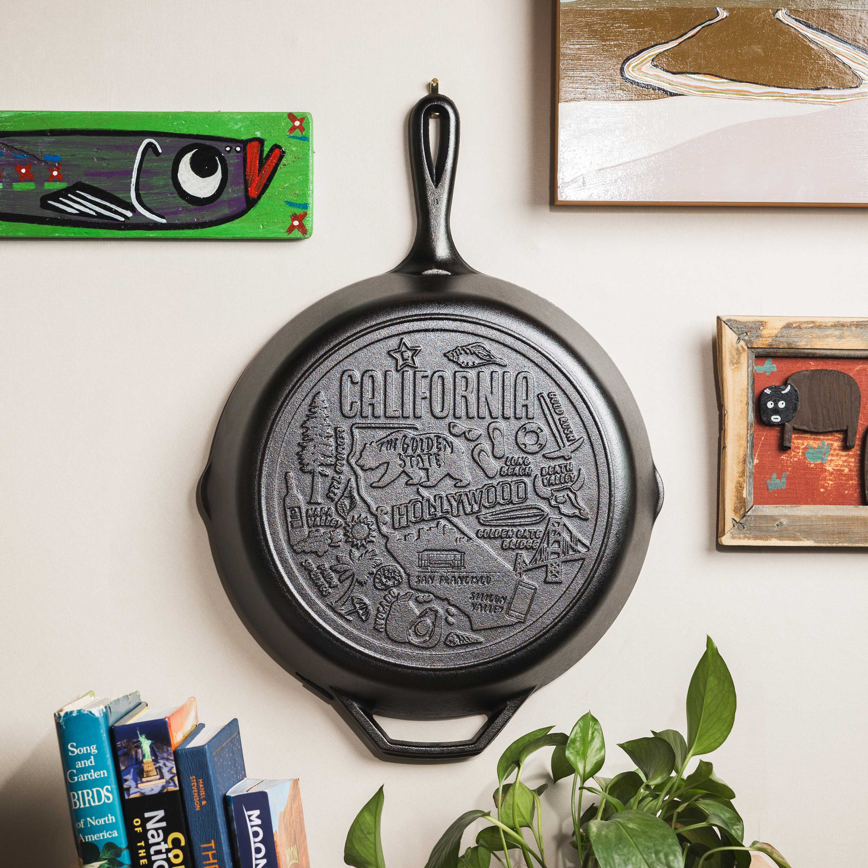 American Road Trip: 12 Inch Seasoned Cast Iron Skillet California