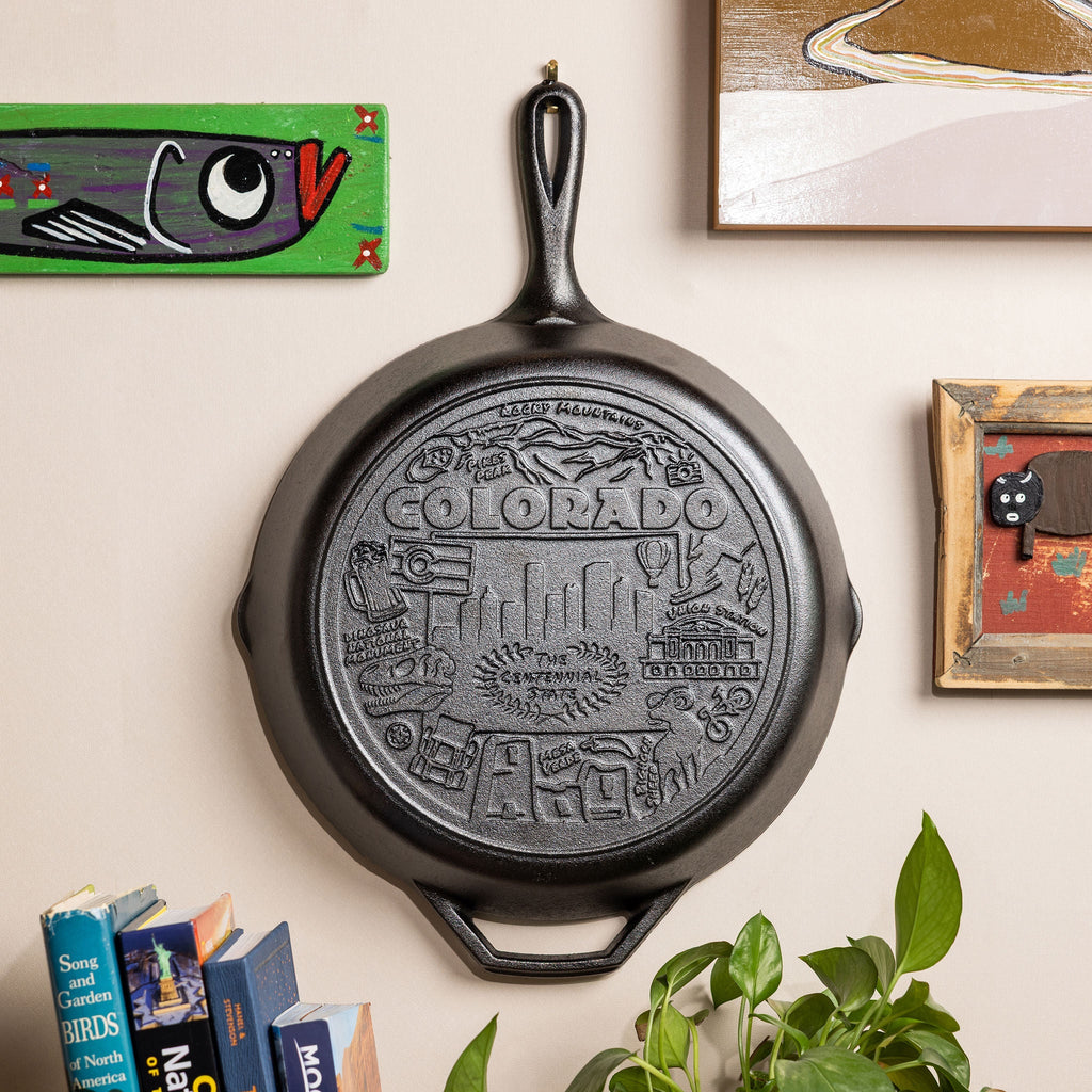American Road Trip: 12 Inch Seasoned Cast Iron Skillet Colorado