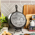 American Road Trip: 12 Inch Seasoned Cast Iron Skillet Tennessee