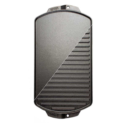 19 x 9.5 Inch Seasoned Cast Iron Reversible Grill\/Griddle