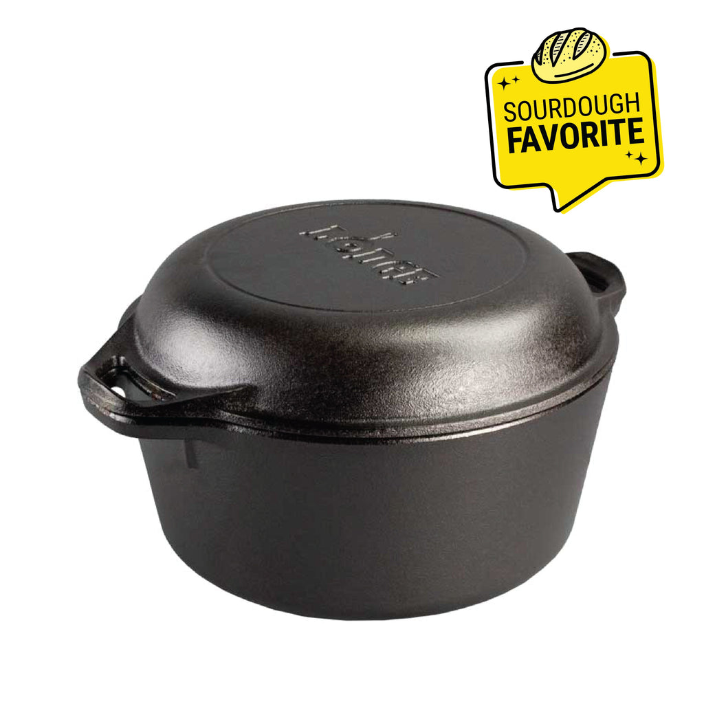 5 Quart Cast Iron Double Dutch Oven