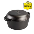 5 Quart Cast Iron Double Dutch Oven