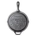 Lodge 10.25 Inch Seasoned Cast Iron Skillet USA Icons