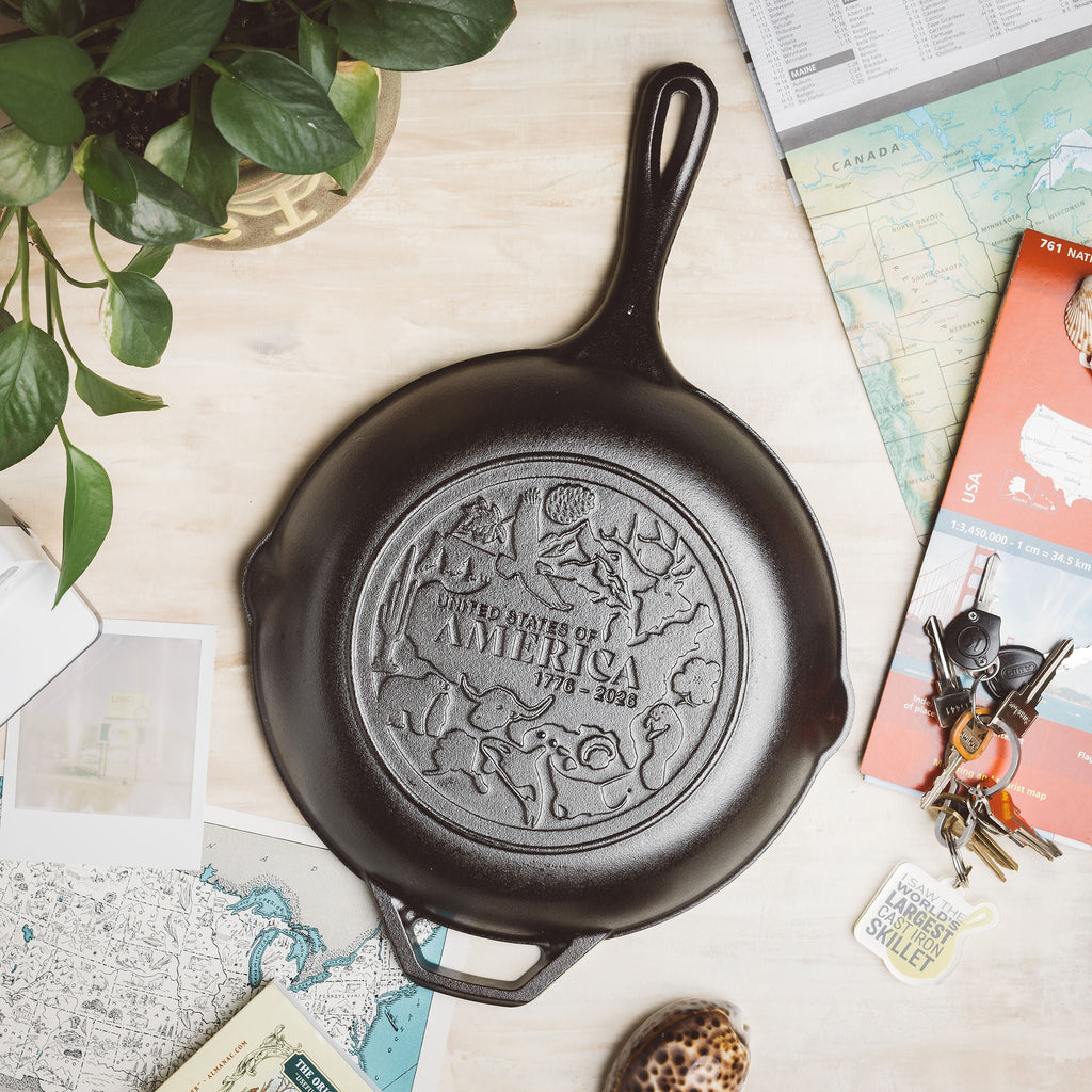 Lodge Chef Collection 10 Inch Seasoned Cast Iron Skillet USA Frontier