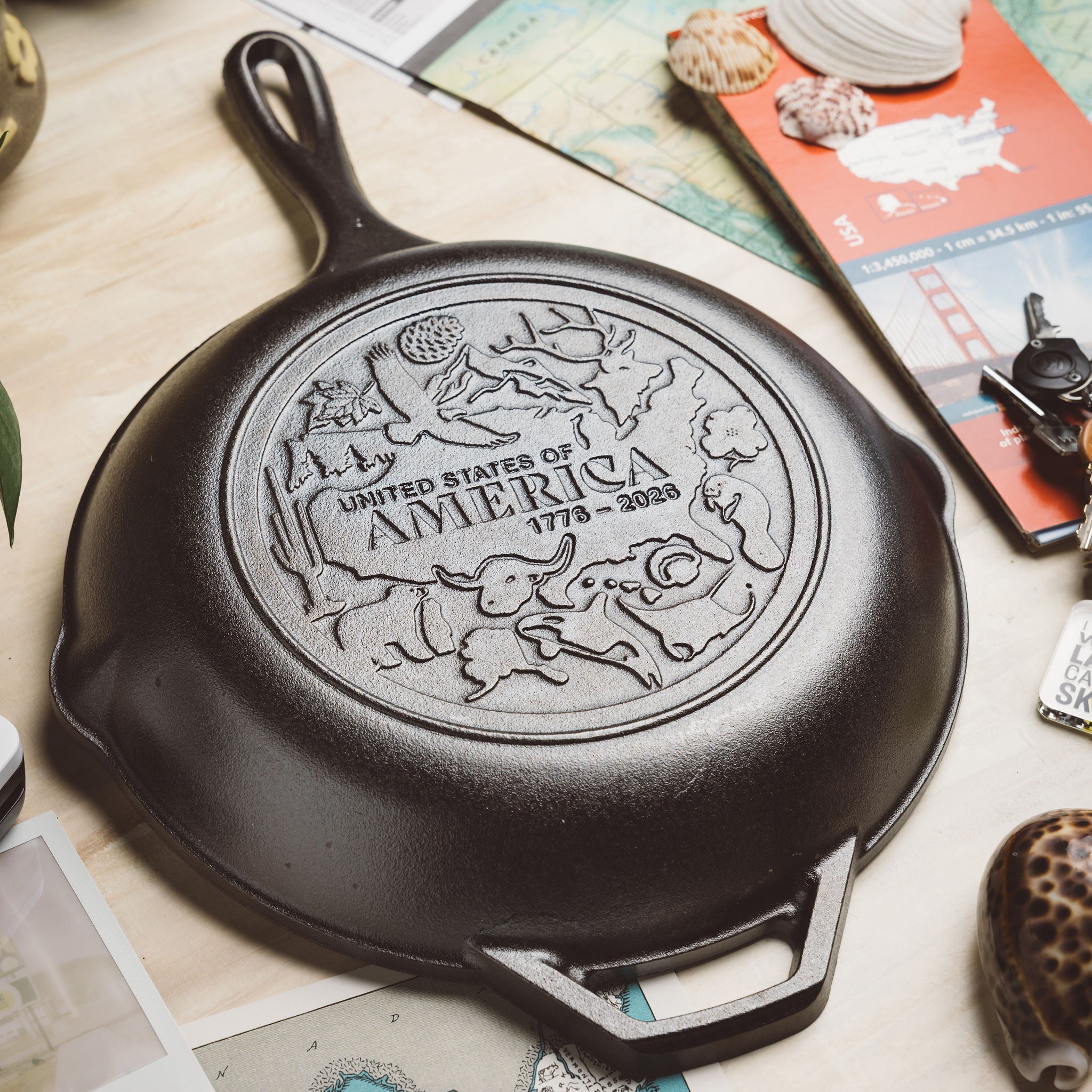 Lodge Chef Collection 10 Inch Seasoned Cast Iron Skillet USA Frontier