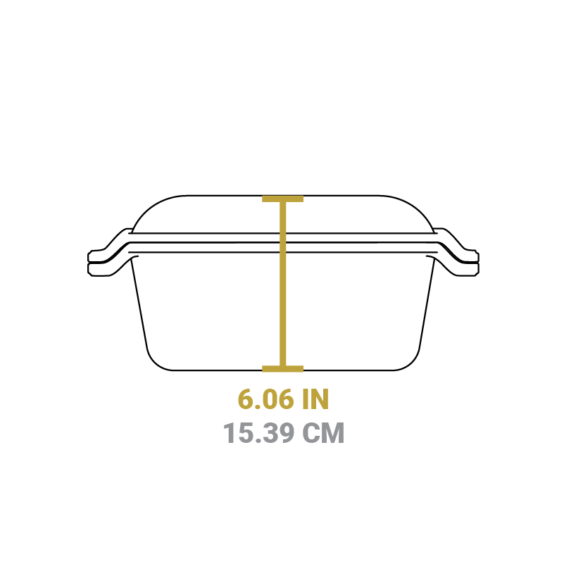 Chef Collection 6 Quart Double Dutch Oven