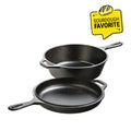 3.2 Quart Seasoned Cast Iron Combo Cooker