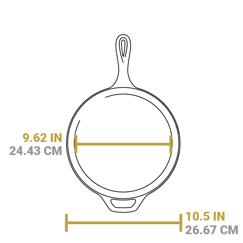 3.2 Quart Seasoned Cast Iron Combo Cooker