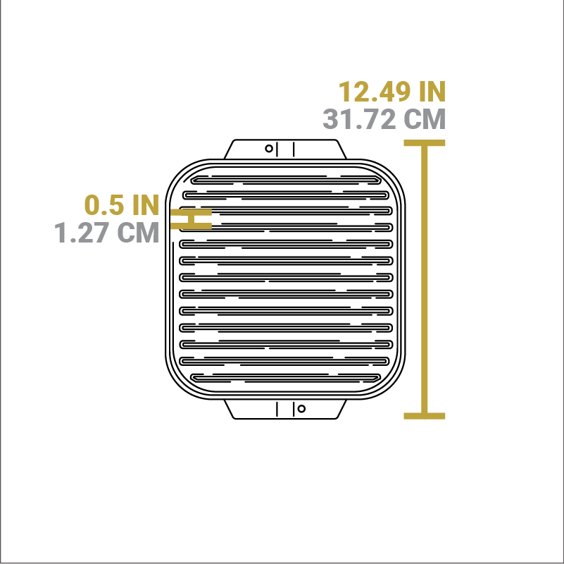 10.5 Inch Single Burner Reversible Grill\/Griddle