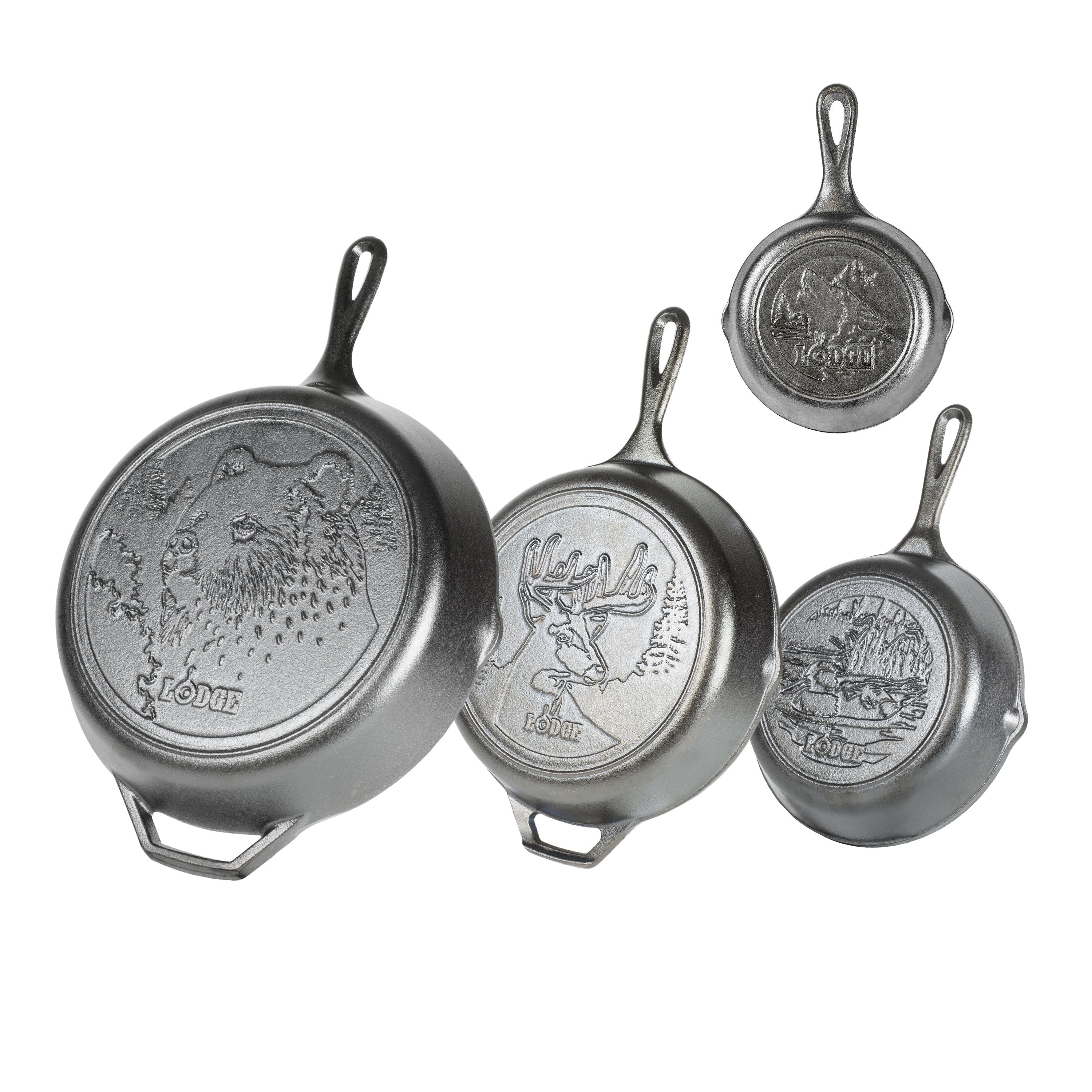 Wildlife Cast Iron Skillet Set