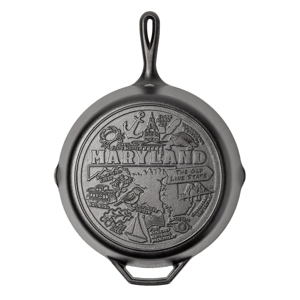 American Road Trip: 12 Inch Seasoned Cast Iron Skillet Maryland