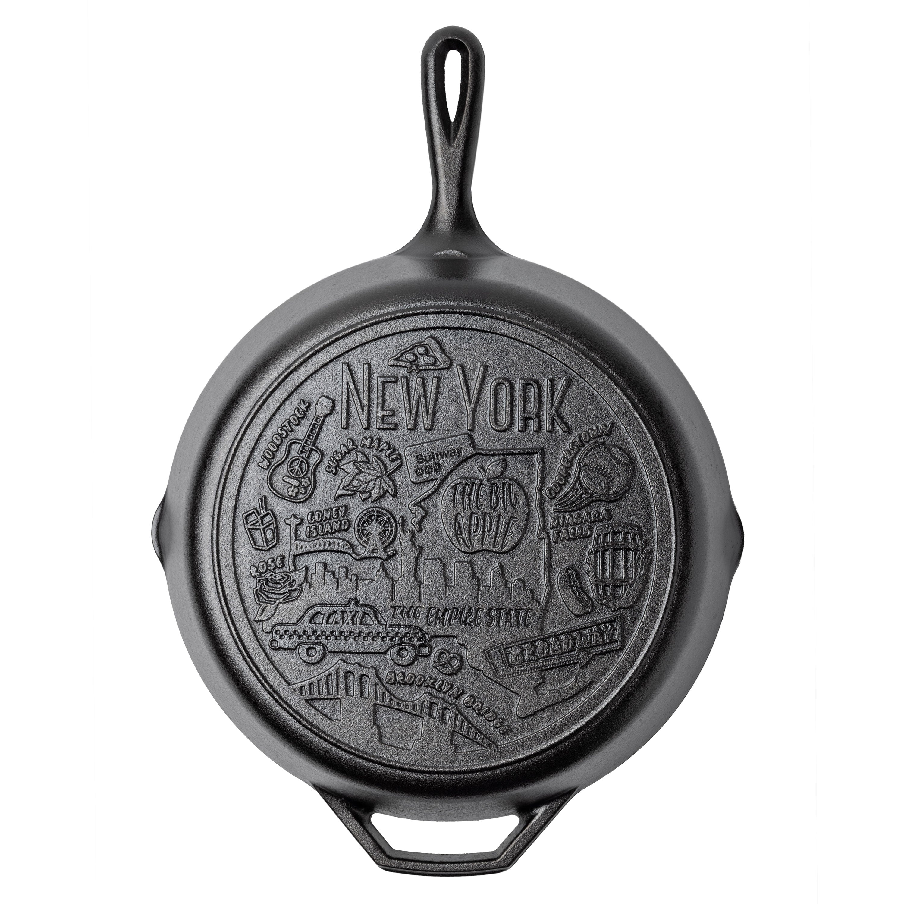 American Road Trip: 12 Inch Seasoned Cast Iron Skillet New York