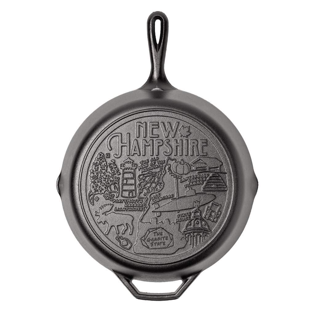 American Road Trip: 12 Inch Seasoned Cast Iron Skillet New Hampshire