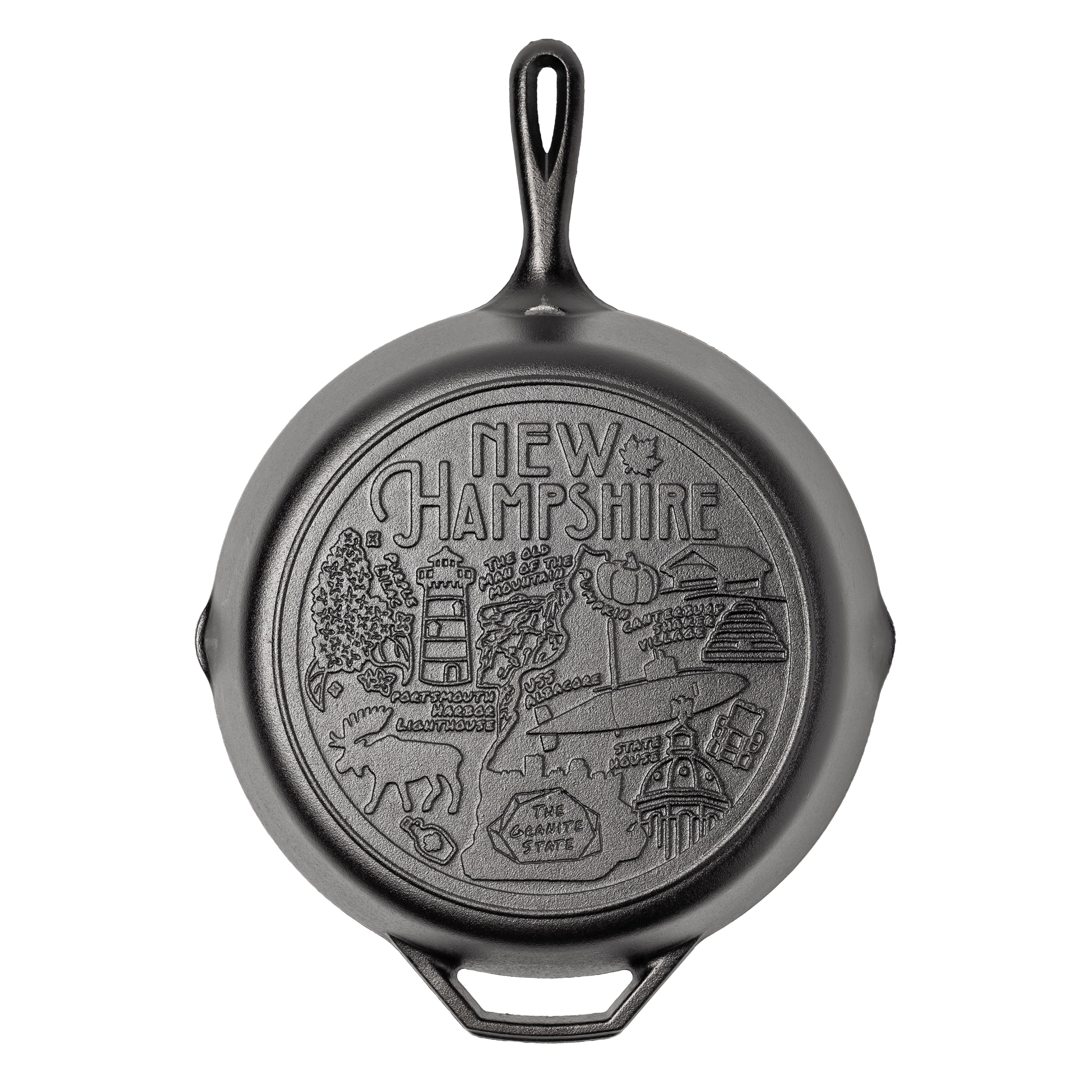 American Road Trip: 12 Inch Seasoned Cast Iron Skillet New Hampshire