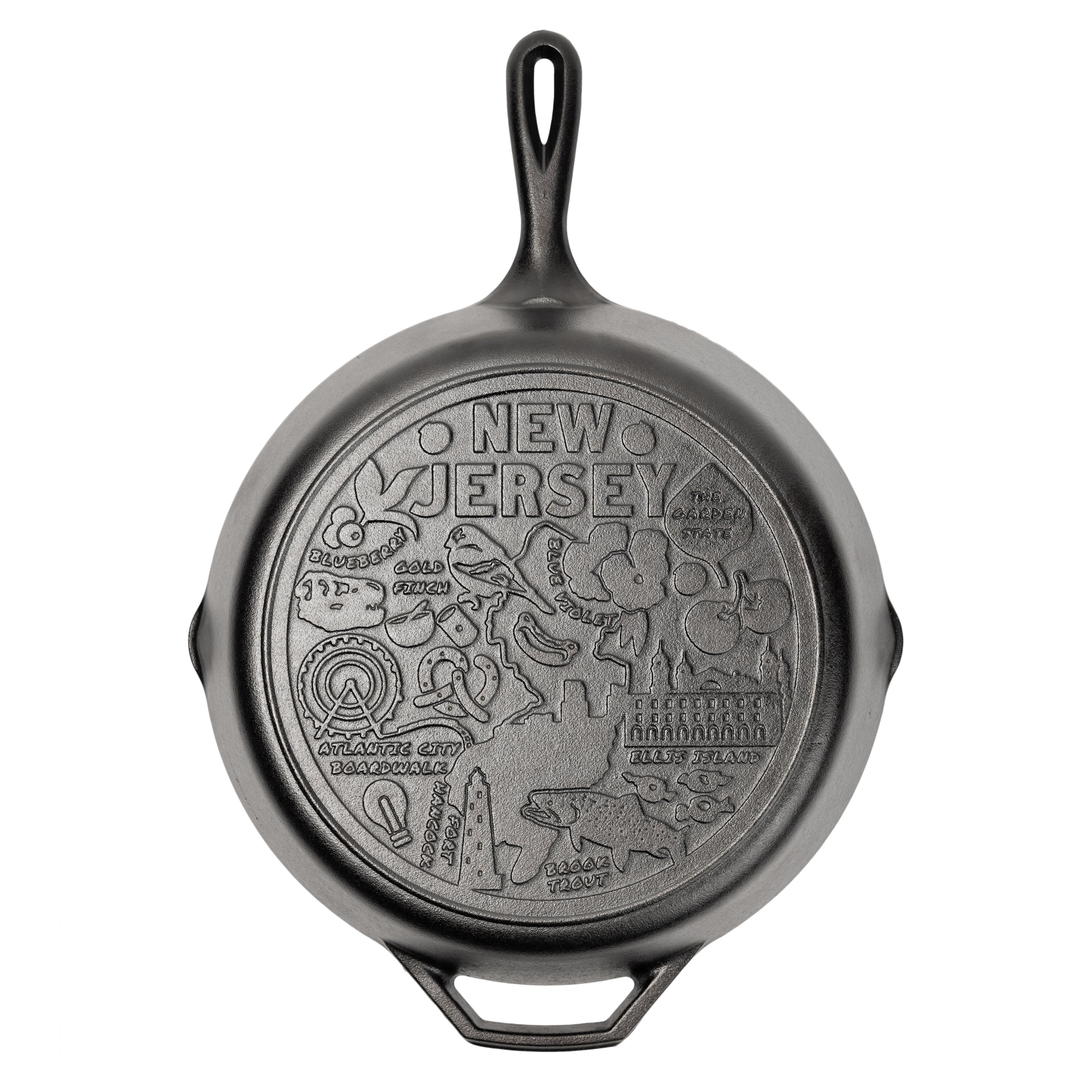 American Road Trip: 12 Inch Seasoned Cast Iron Skillet New Jersey