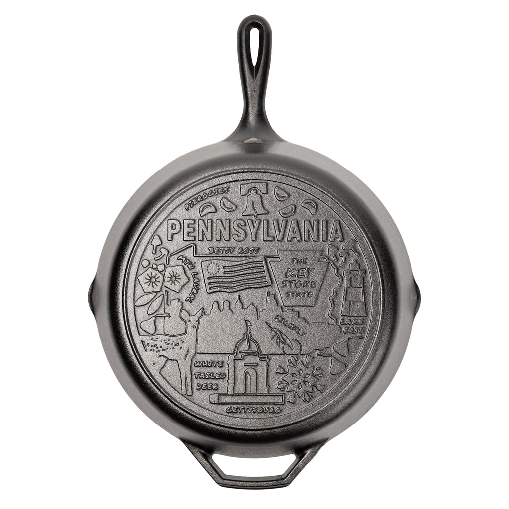 American Road Trip: 12 Inch Seasoned Cast Iron Skillet Pennsylvania