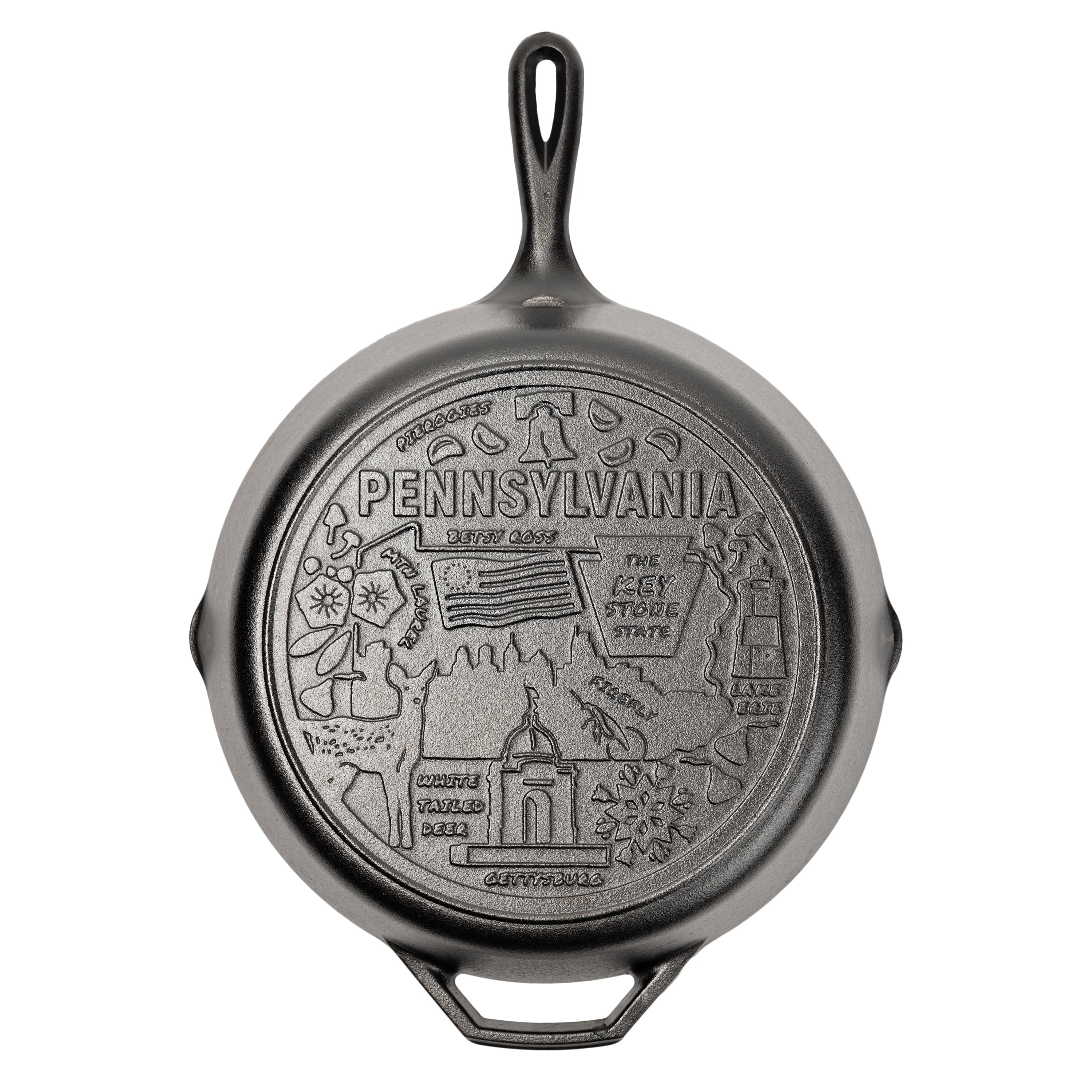 American Road Trip: 12 Inch Seasoned Cast Iron Skillet Pennsylvania