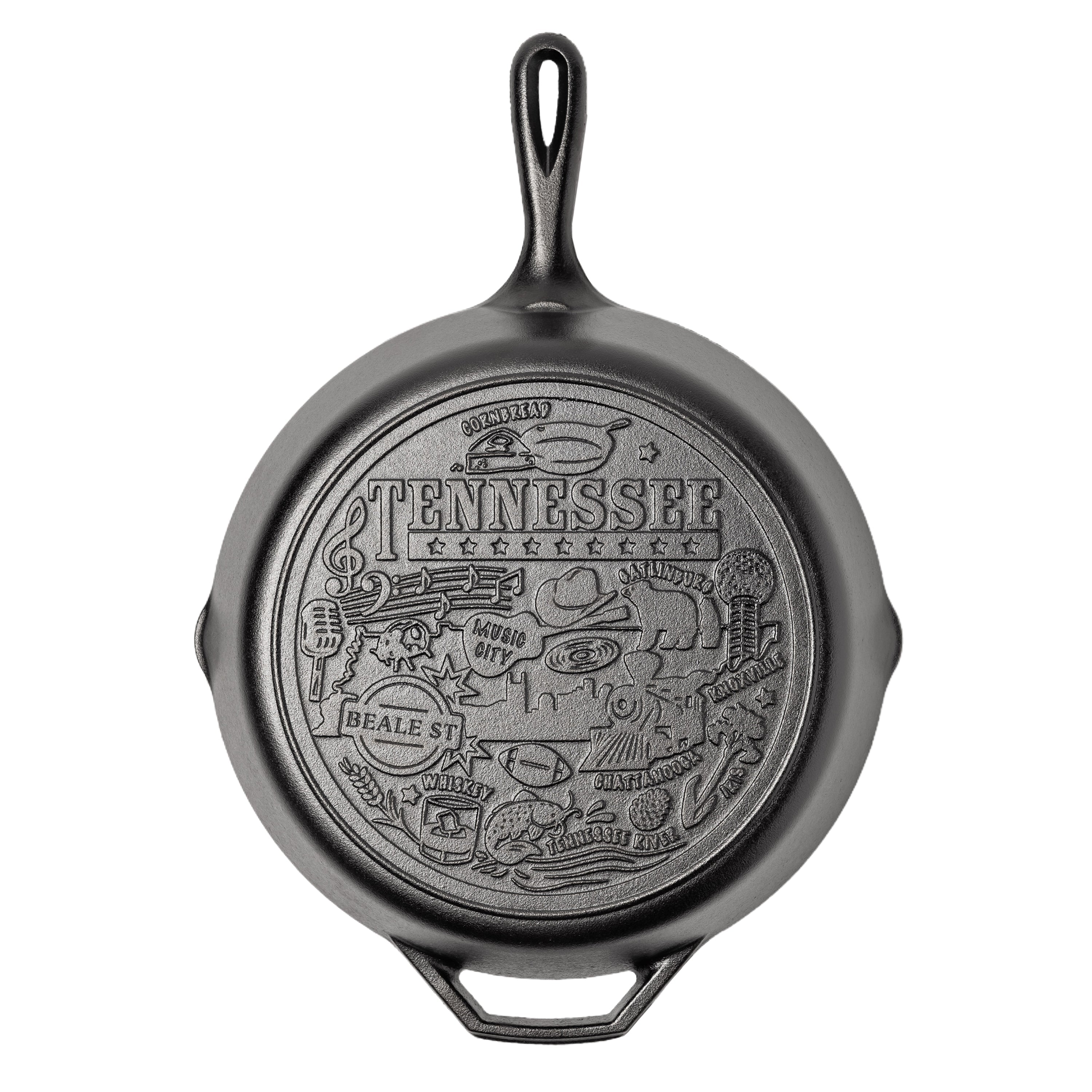 American Road Trip: 12 Inch Seasoned Cast Iron Skillet Tennessee