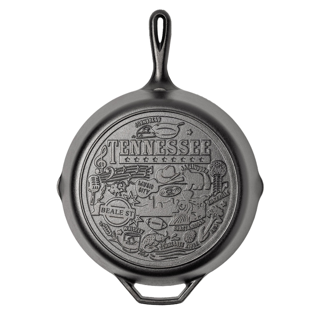 American Road Trip: 12 Inch Seasoned Cast Iron Skillet Tennessee