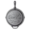 American Road Trip: 12 Inch Seasoned Cast Iron Skillet Texas