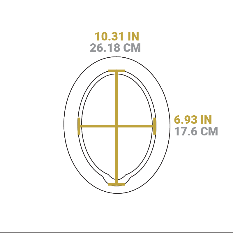 Oval Wood Underliner