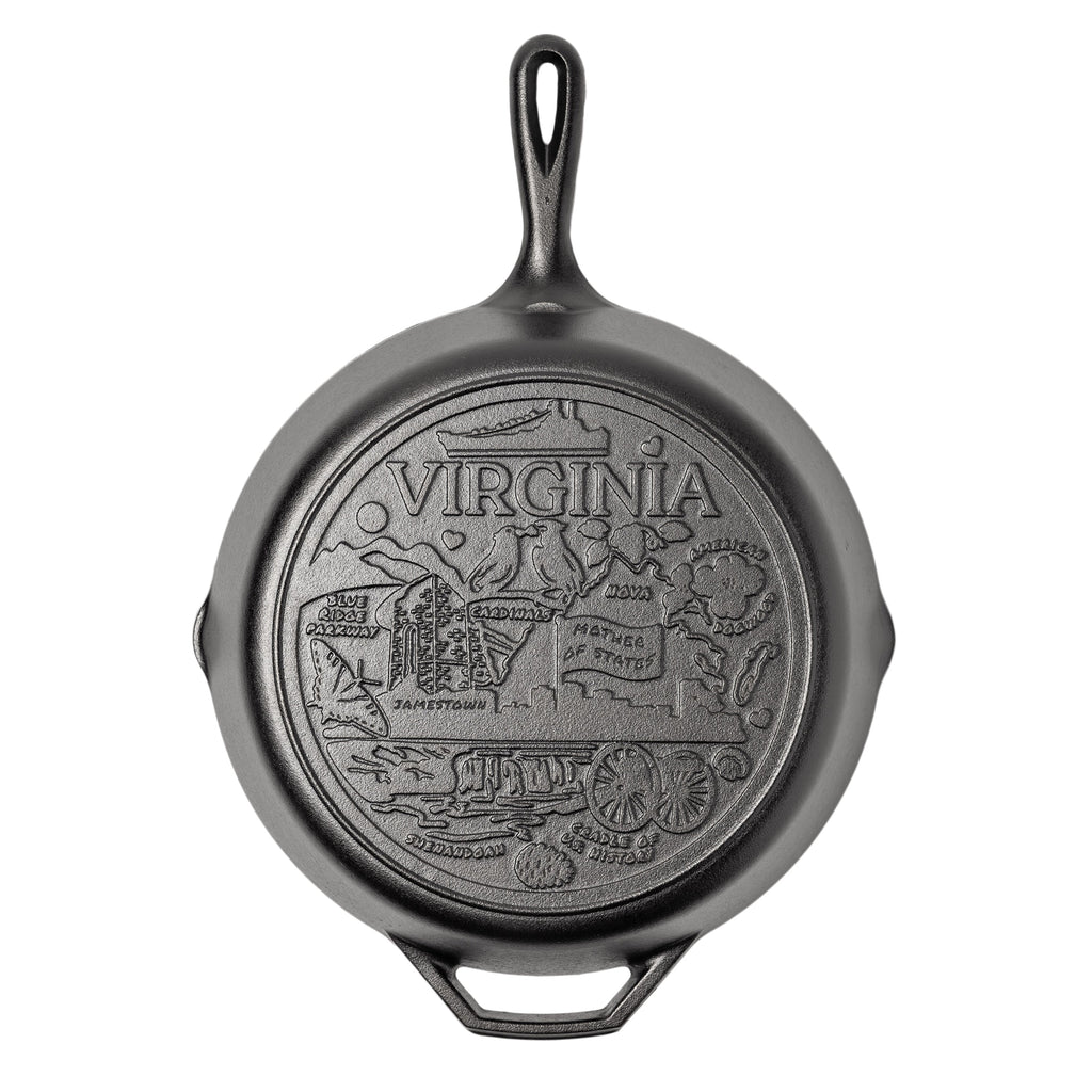 American Road Trip: 12 Inch Seasoned Cast Iron Skillet Virginia