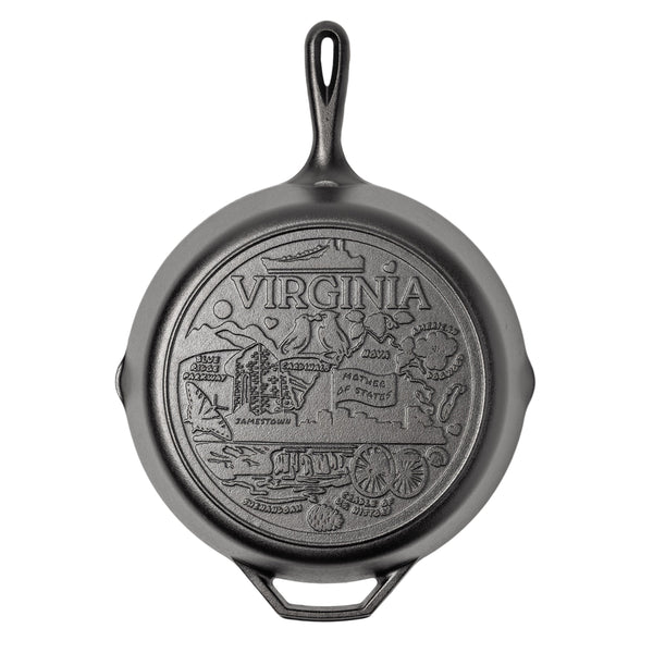 American Road Trip: 12 Inch Seasoned Cast Iron Skillet Virginia