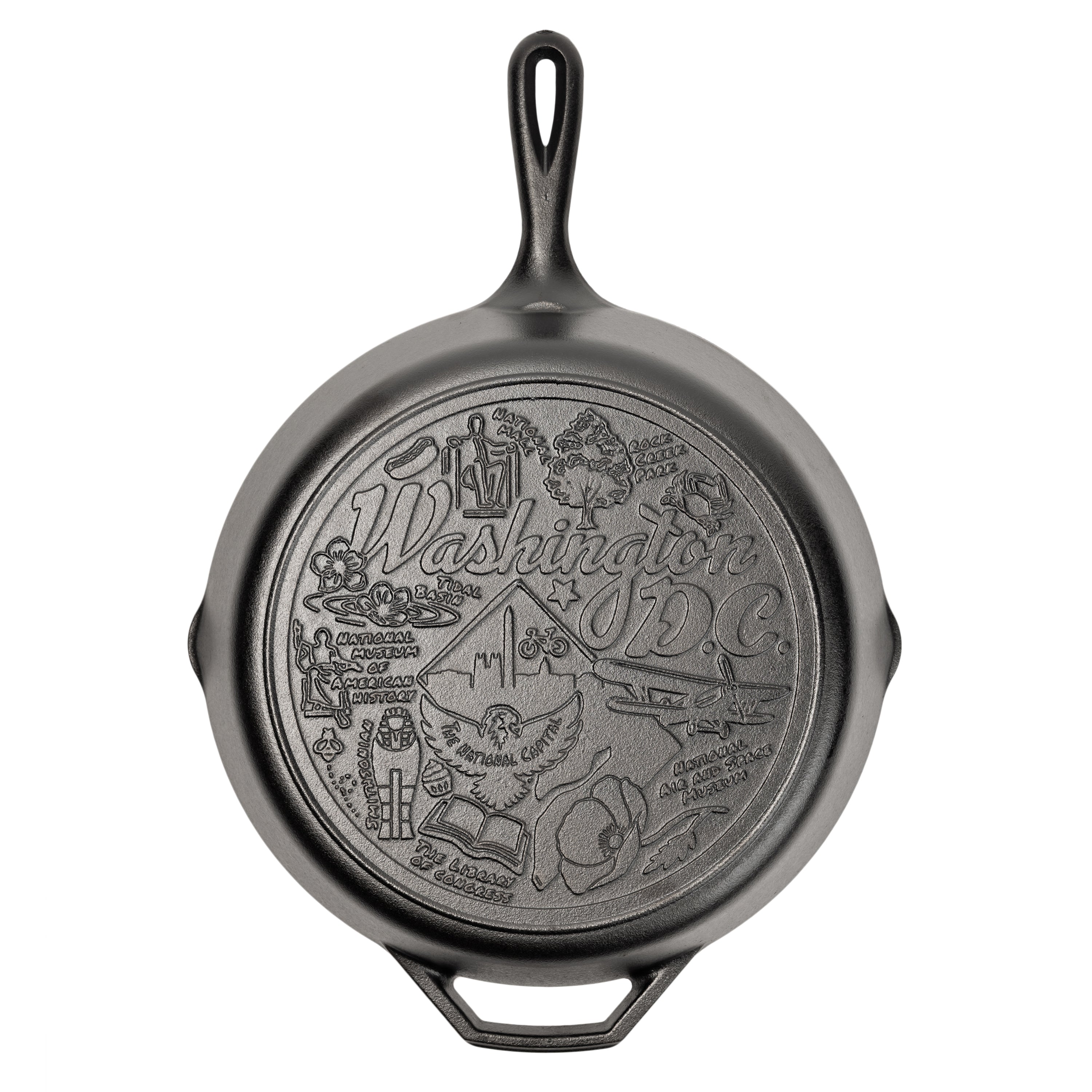 American Road Trip: 12 Inch Seasoned Cast Iron Skillet Washington D.C.