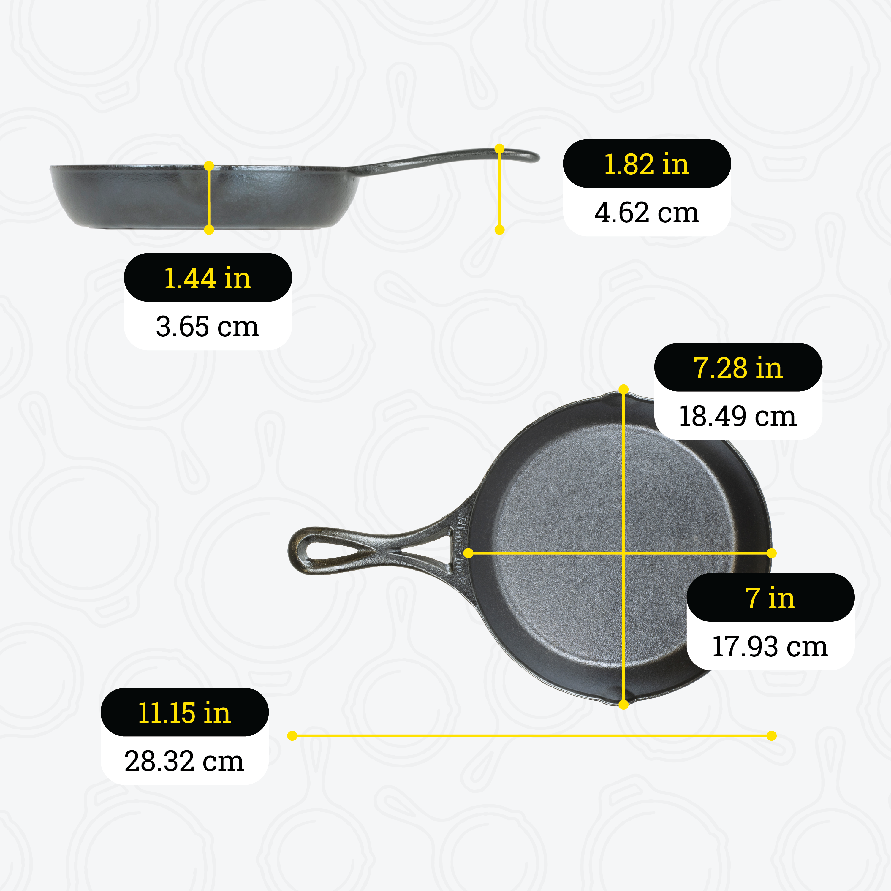 Blacklock Lightweight Skillet
