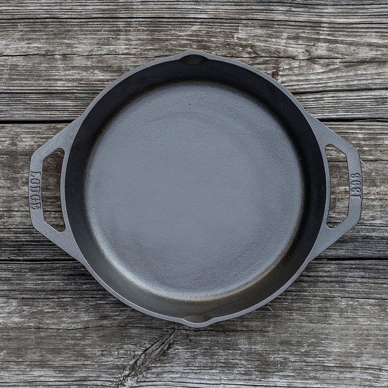 Cast Iron Dual-Handle Pan