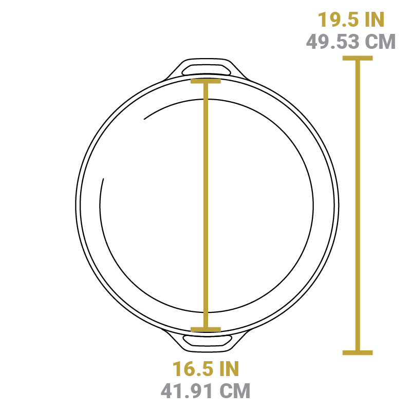 Cast Iron Dual-Handle Pan